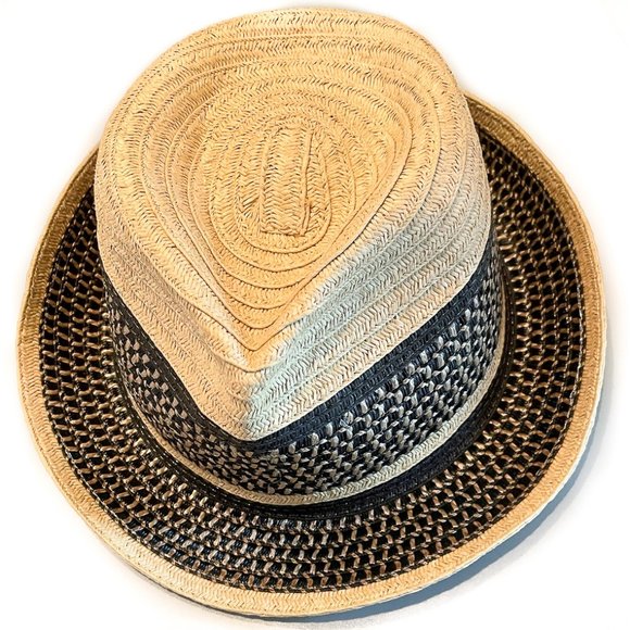 BCBG MAXAZRIA Fedora Hat Straw - Picture 3 of 6